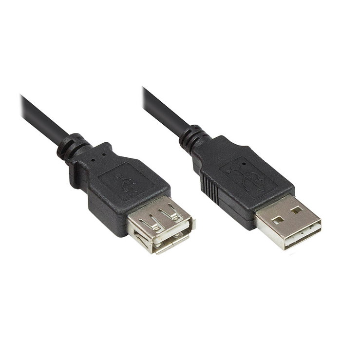 GoodConnections Cable de extensión USB 2.0 Tipo A a Tipo A, 0,5m GoodConnections Cable de extensión USB 2.0 Tipo A a Tipo A, 0,5m