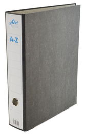 Archivador Palanca Olef Carton Jaspeado Negro A4 75Mm