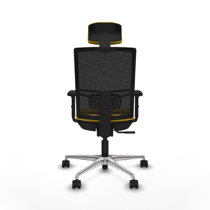 PIQUERAS Y CRESPO Silla de oficina Yunquera con mecanismo Sincro, Amarillo y Negro PIQUERAS Y CRESPO Silla de oficina Yunquera con mecanismo Sincro, Amarillo y Negro