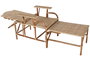 DKD Home Decor Tumbona y Mesa de Ratán Natural Set de 3 piezas 75 x 90 x 70 cm
