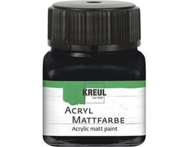 Kreul Pintura acrílica mate negro 20ml