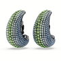 Swarovski Pendientes Multicolor con Baño de Rutenio