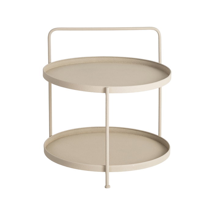 Mesita Beige Metal 56 X 56 X 60 cm