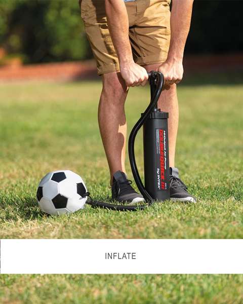 Intex Bomba de mano Double Quick I - Inflador manual para piscina, colchón y flotador - PVC, PE, ABS, acero, nylon