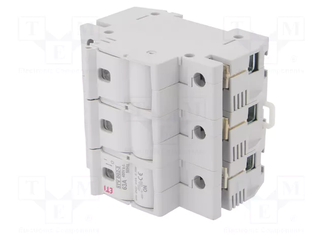 ETI POLAM Interruptor de fusible D02, 3 polos, 63A, 400VAC