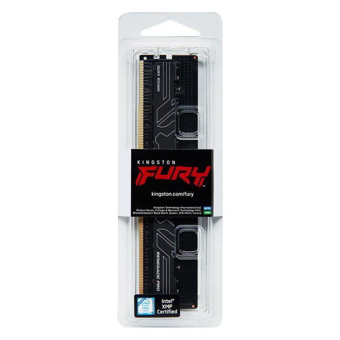 Kingston FURY Renegade Pro 16GB DDR5 5600MT/s ECC Reg CL36 DIMM Módulo de Memoria Negro
