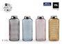 Inde Botella de Vidrio Pintada 1.8L con Tapa de Acero 11.6x9.3x28 cm (8 Unidades)