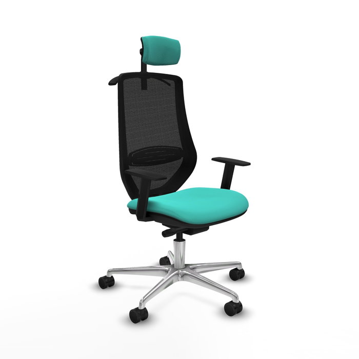 PIQUERAS Y CRESPO Silla de oficina Mardos con mecanismo Sincro/Traslack, Turquesa y Negro PIQUERAS Y CRESPO Silla de oficina Mardos con mecanismo Sincro/Traslack, Turquesa y Negro
