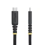 Startech S2CEPR3M-USB-CABLE Cable USB-C a USB-C Negro de Carga Rápida 240W PD 3.1 EPR para Portátil y Smartphone, Certificado USB-IF, 3 Metros, Silicona y Nylon Trenzado