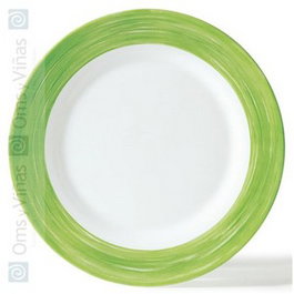 Plato Llano Verde 24 cm - Vajilla