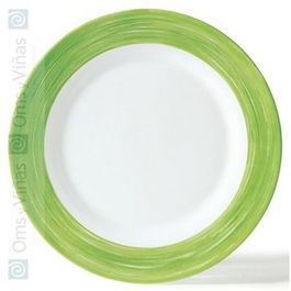 Plato Llano de Vajilla 24 cm Verde
