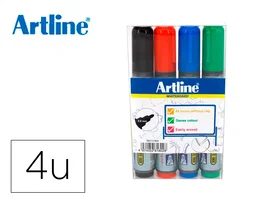 Artline EK517/W4 Rotuladores para pizarra punta redonda 2 mm colores surtidos