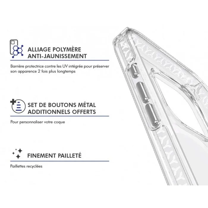 Force Case Funda FC Air Xtrem con MagSafe para iPhone, Material Reciclado con Efecto Brillantina - AABNP08028