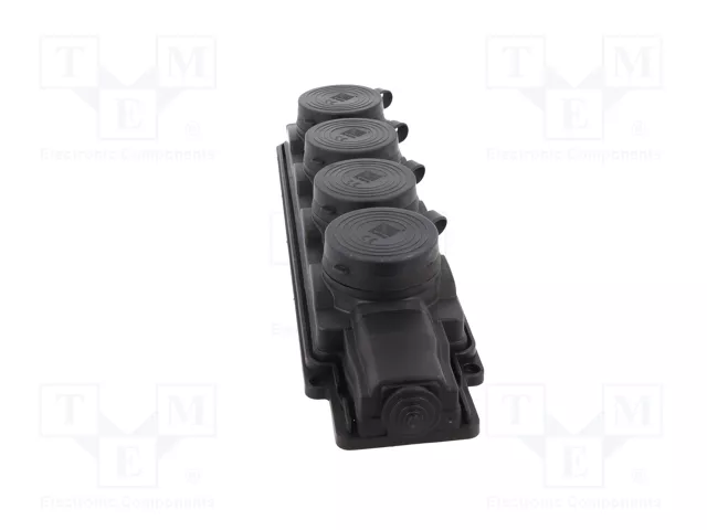 PAWBOL Tomacorriente de alimentación AC 4x Schuko negro PAWBOL Tomacorriente de alimentación AC 4x Schuko negro