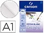 Canson Imagine Bloc Dibujo Multitecnicas DIN A1 Encolado Liso 59,4x84,1 cm 25 Hojas 200 gr/m2