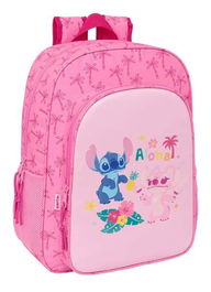 Mochila Escolar Lilo & Stitch Chill Rosa 33 x 42 x 14 cm