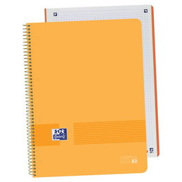 OXFORD Set de 5 Cuadernos School EU.Book 1 Live&Go Micro A4+ Cuadrícula 5x5 Melocotón
