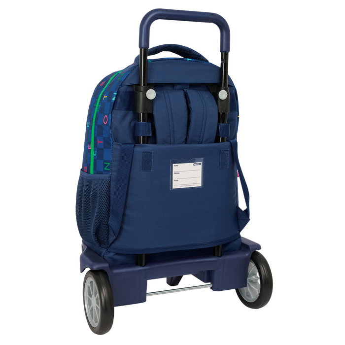 Safta Mochila Benetton Damero con Ruedas Compact Evolution Extraíble Safta Mochila Benetton Damero con Ruedas Compact Evolution Extraíble