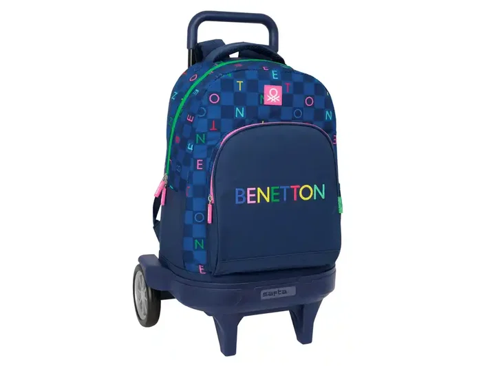 Safta Mochila Benetton Damero con Ruedas Compact Evolution Extraíble Safta Mochila Benetton Damero con Ruedas Compact Evolution Extraíble