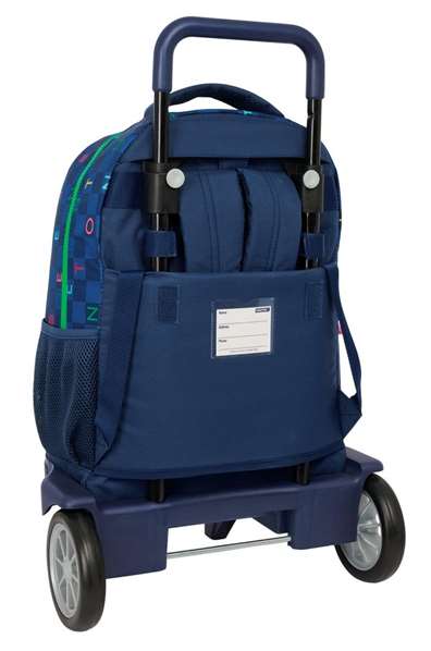 Safta Mochila Benetton Damero con Ruedas Compact Evolution Extraíble Safta Mochila Benetton Damero con Ruedas Compact Evolution Extraíble