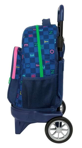 Safta Mochila Benetton Damero con Ruedas Compact Evolution Extraíble Safta Mochila Benetton Damero con Ruedas Compact Evolution Extraíble