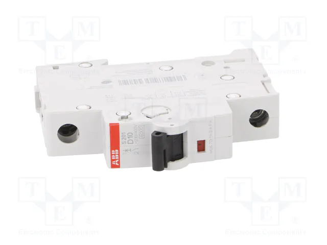 ABB S200 S201-D10 Interruptor magnetotérmico 10A 1 polo 6kA ABB S200 S201-D10 Interruptor magnetotérmico 10A 1 polo 6kA