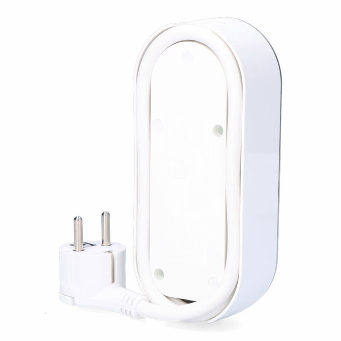 Edm Base aérea 1 toma Schuko y 4 USB, 1,5 m, Blanca