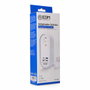 Edm Base aérea 1 toma Schuko y 4 USB, 1,5 m, Blanca