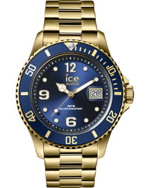 Ice IC016762 Reloj para Hombre Dorado con Esfera Azul