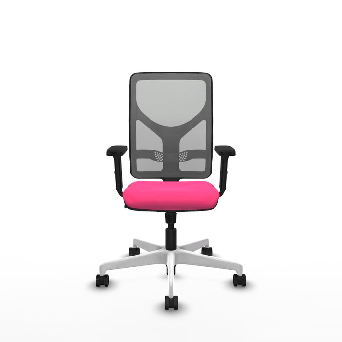 PIQUERAS Y CRESPO Silla de oficina Motilla Rosa y Gris PIQUERAS Y CRESPO Silla de oficina Motilla Rosa y Gris
