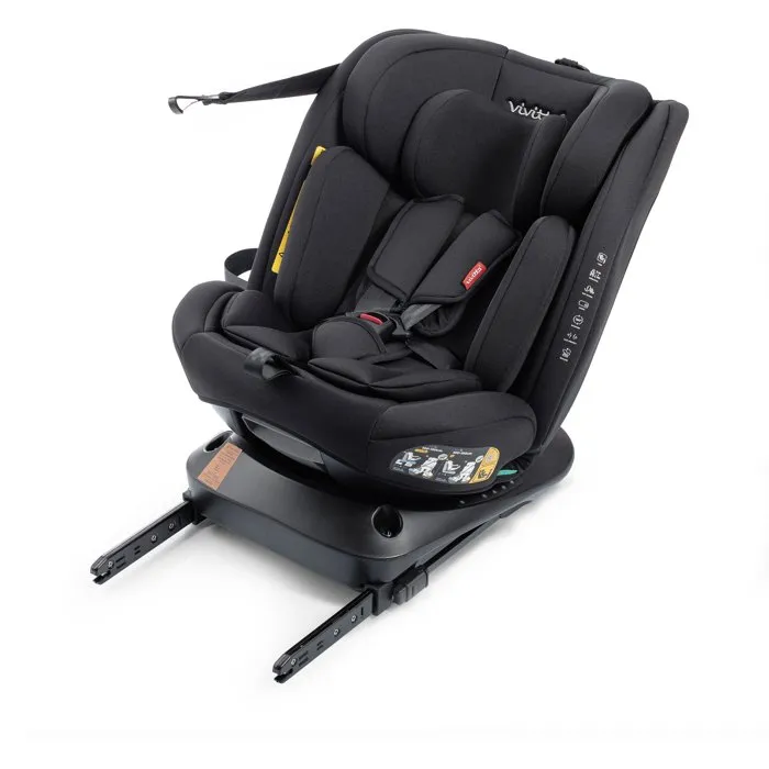 Babyauto Silla de coche BAB8435593704530 Garaia Vivitta Grupo 0/1/2/3 40/150 cm Isofix Top Tether Giratoria Reclinable Negra
