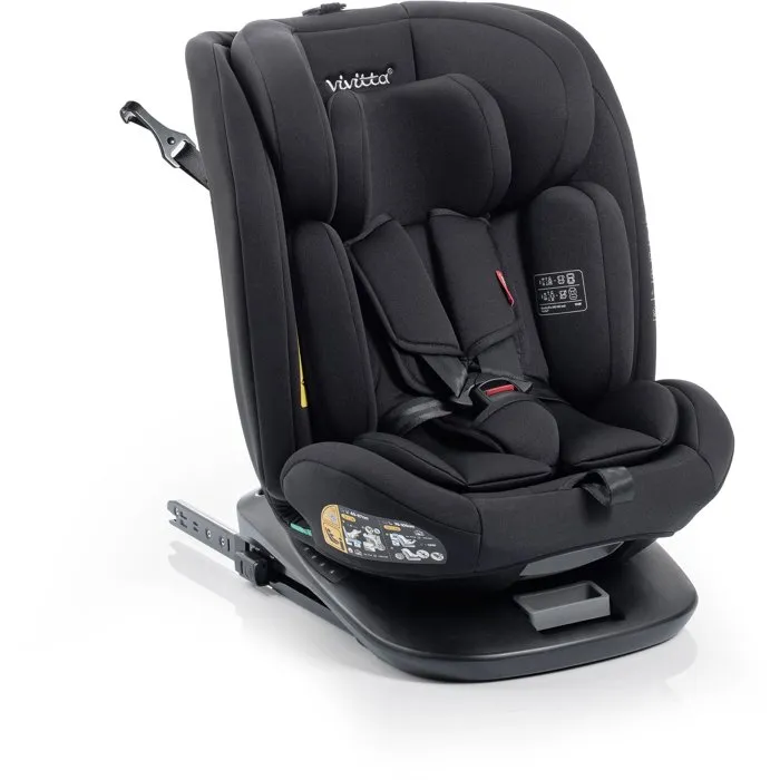 Babyauto Silla de coche BAB8435593704530 Garaia Vivitta Grupo 0/1/2/3 40/150 cm Isofix Top Tether Giratoria Reclinable Negra