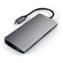 Satechi Adaptador Multipuerto USB-C V2 con Ethernet, HDMI 4K, Carga Pasante, para MacBook
