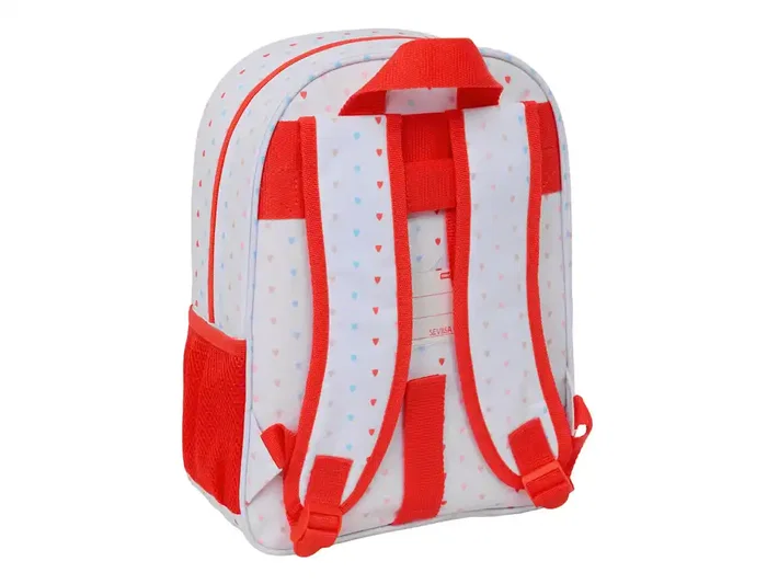 Safta Mochila Infantil Adaptable a Carro Sevilla F.C. para Preescolar, 340 x 260 x 110 mm