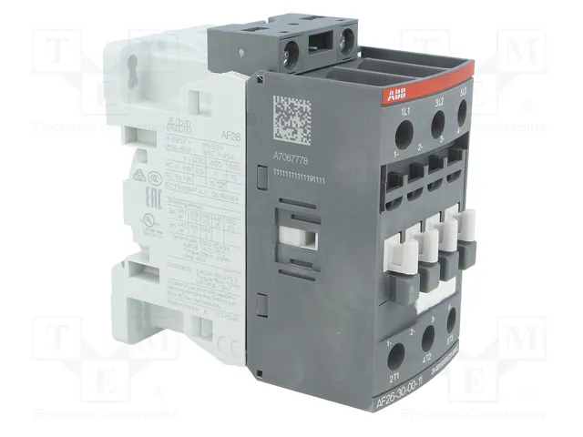 ABB Contactor AF 3-polar 26A 24-60VAC/20-60VDC NO x3