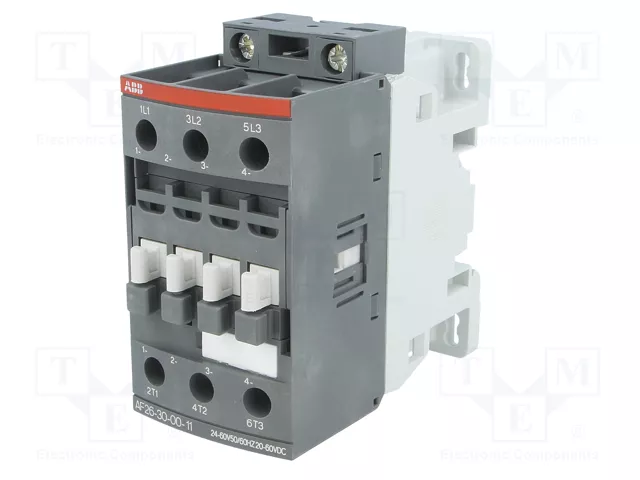 ABB Contactor AF 3-polar 26A 24-60VAC/20-60VDC NO x3