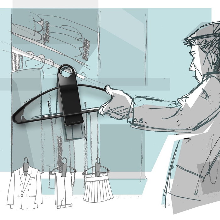 Rati V01350 Percha para Ropa y Trajes con Soporte para Coche, Producto Europeo de Calidad OEM, Fácil de Instalar Rati V01350 Percha para Ropa y Trajes con Soporte para Coche, Producto Europeo de Calidad OEM, Fácil de Instalar