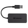 Transcend HUB2 USB 3.2 Gen 1 Hub de 4 Puertos Negro
