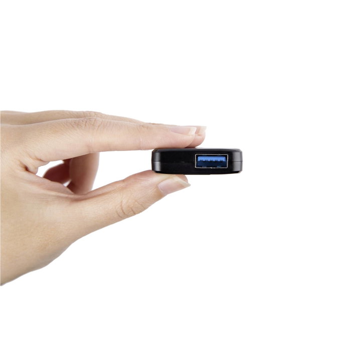 Transcend HUB2 USB 3.2 Gen 1 Hub de 4 Puertos Negro Transcend HUB2 USB 3.2 Gen 1 Hub de 4 Puertos Negro
