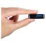 Transcend HUB2 - USB Hub de 4 Puertos USB 3.2 Gen 1 (3.1 Gen 1) Tipo A, Color Negro, Certificado CE/FCC/BSMI/KC/RCM/EAC, Alimentación por USB (5V/0.9A), 29g