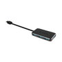 Transcend HUB2 - USB Hub de 4 Puertos USB 3.2 Gen 1 (3.1 Gen 1) Tipo A, Color Negro, Certificado CE/FCC/BSMI/KC/RCM/EAC, Alimentación por USB (5V/0.9A), 29g