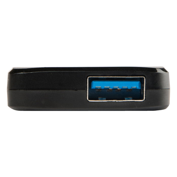 Transcend HUB2 - USB Hub de 4 Puertos USB 3.2 Gen 1 (3.1 Gen 1) Tipo A, Color Negro, Certificado CE/FCC/BSMI/KC/RCM/EAC, Alimentación por USB (5V/0.9A), 29g