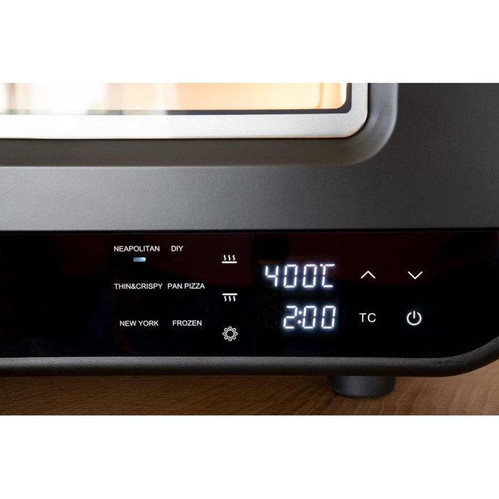 Unold Don Luigi Pizzaofen Negro 400°C 1700W Incluye Piedra y Accesorios