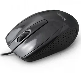 Esperanza XM110K Ratón para Oficina, Óptico, 1000 DPI, USB Tipo A, 3 Botones, Clic Silencioso, Diseño Ergonómico para Mano Derecha, Color Negro