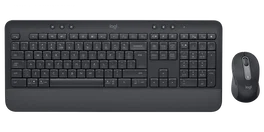 Logitech Conjunto de teclado y ratón inalámbrico Signature MK650 Graphite - Doble conectividad USB Logi Bolt y Bluetooth