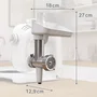 Bosch MUZ5FW1 Picadora de carne para Robot de cocina MUM5, Accesorio con disco de acero inoxidable 4.5mm