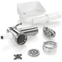 Bosch MUZ5FW1 Picadora de carne para Robot de cocina MUM5, Accesorio con disco de acero inoxidable 4.5mm