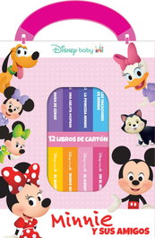 PI KIDS Disney Baby: Minnie y sus amigos - Mi primera biblioteca - 12 libros de cartón