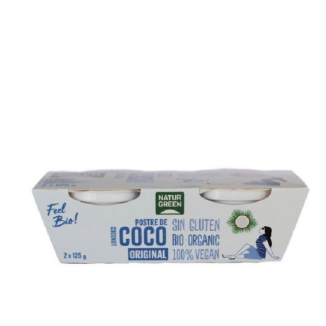 NATURGREEN Postre de Coco 2x125gr