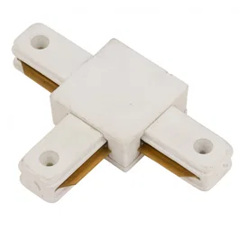 Conector T Carril Monofásico Blanco HO-PL218000T para Focos de LEDs